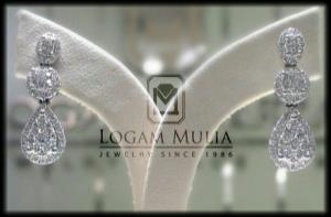 Model Anting Panjang Pas dengan Wajah Bulat.