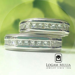 Cincin Kawin Berhias Diamond