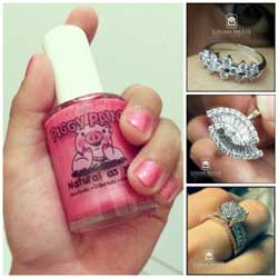 1. Poles Cincin dengan Menggunakan Kuteks