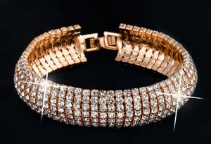 4. Model Gelang Emas Mewah (Luxury)