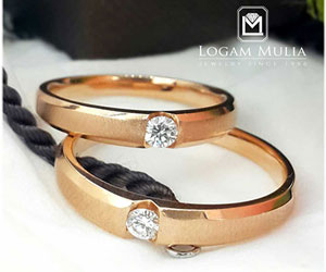 3. Cincin Nikah Rose Gold 