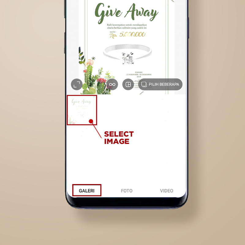 Cara Repost Foto Logam Mulia dari Instagram