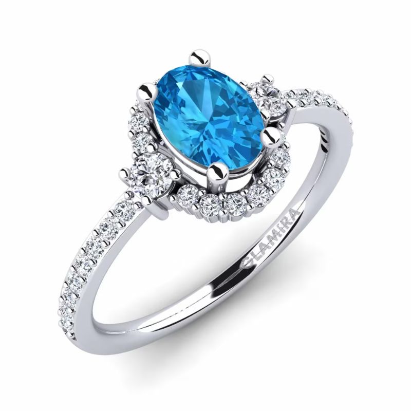 Cincin Berlian dan Topaz