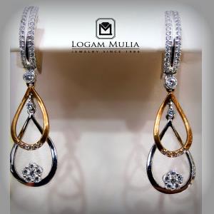 Anting Anting Berlian Wanita L1043608 sDEt