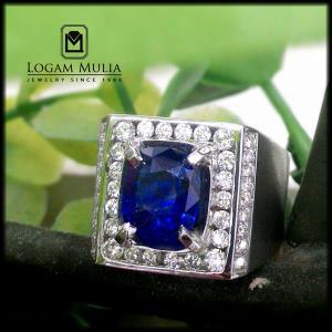 Cincin Berlian Pria DG Blue Sapphire SDMC.RC8001058 tLTL