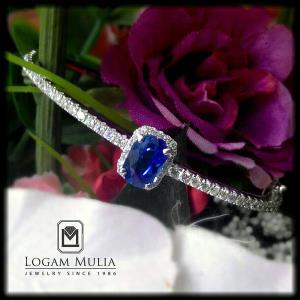 Gelang Berlian Wanita DG Blue Sapphire CRBG.SD.MJ.3163 eedd