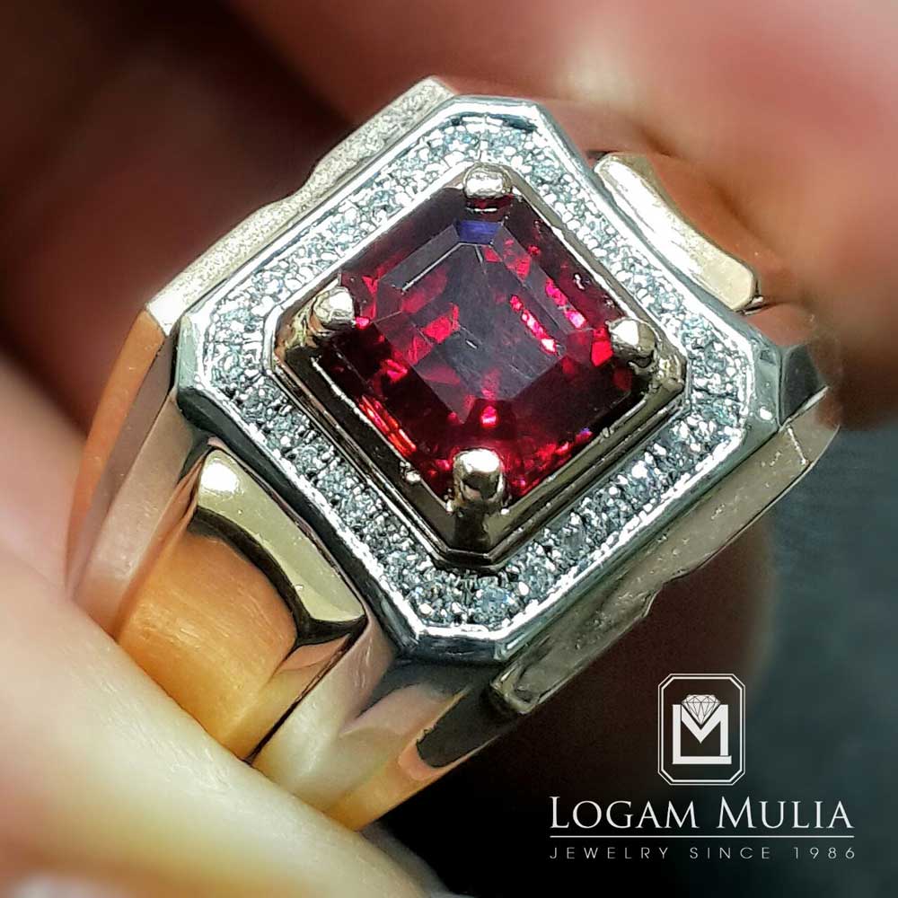 Cincin Berlian Pria DG Ruby DVMC.RMS3525 eDLN