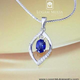 Liontin Berlian Wanita Blue Sapphire PJL.SP5280 LSS