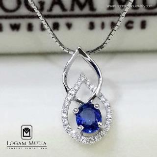 Liontin Berlian Wanita Blue Sapphire PJL.SP5285 eSd