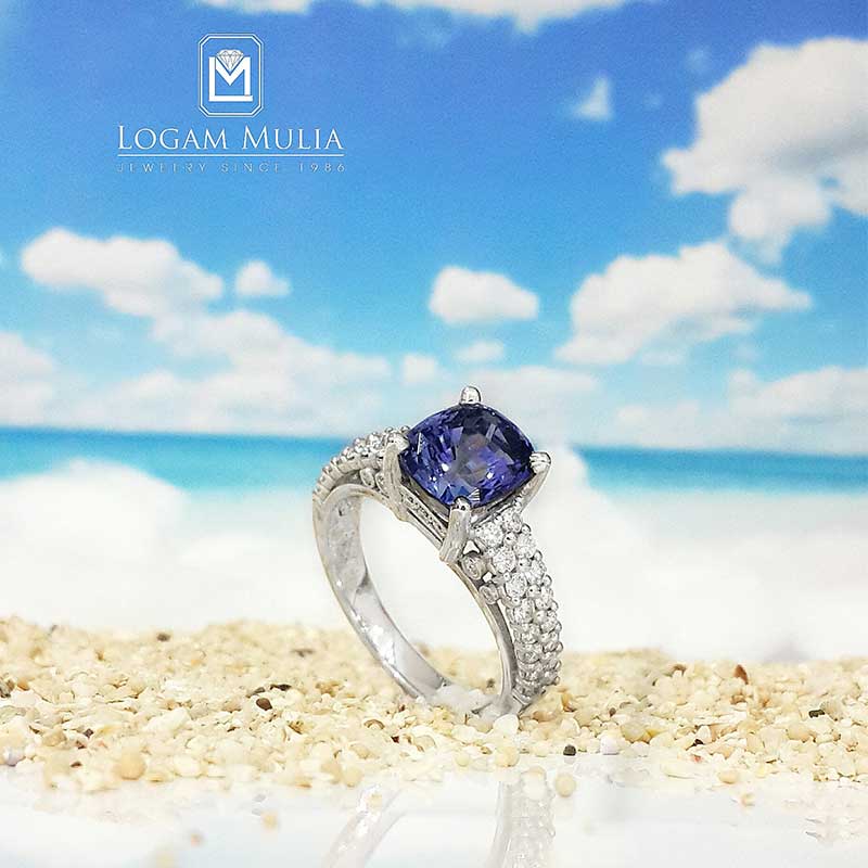 Cincin Berlian Wanita Batu Safir CRW.SD.MJ2222R tess