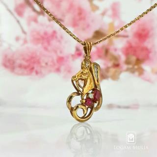 Liontin Berlian Wanita Batu Ruby XL.HK185 edN