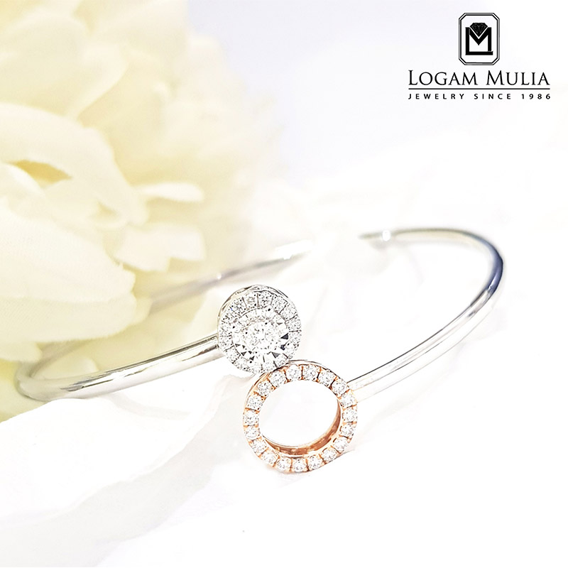 Gelang Berlian Wanita ARBG.A300124.RI stee